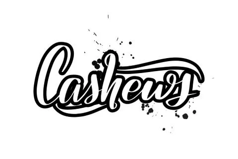 Vector calligraphy illustration isolated on white background Stock Illustration
