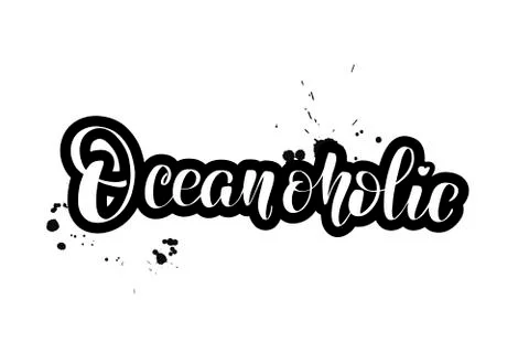 Vector calligraphy illustration isolated on white background Stock Illustration