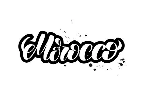 Vector calligraphy illustration isolated on white background Stock Illustration