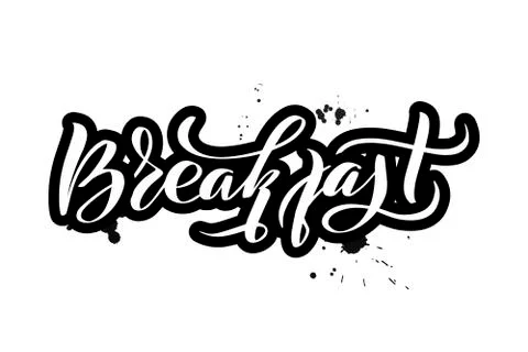 Vector calligraphy illustration isolated on white background. Stock Illustration