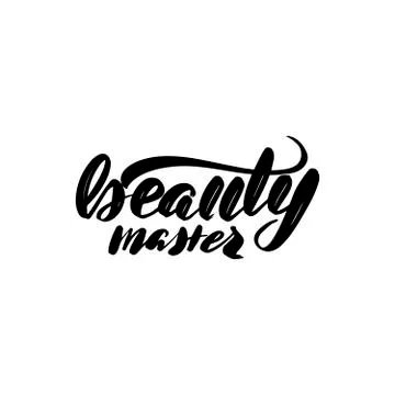Vector calligraphy illustration isolated on white background Stock Illustration