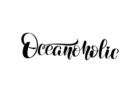 Vector calligraphy illustration isolated on white background Stock Illustration
