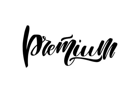 Vector calligraphy illustration isolated on white background Stock Illustration
