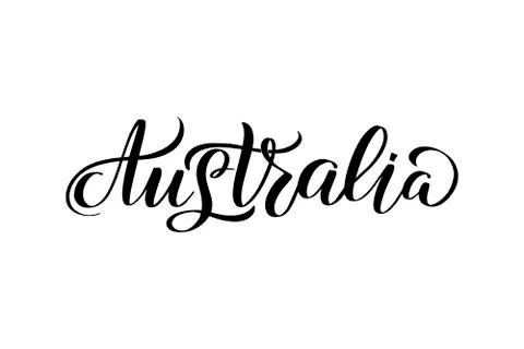 Vector calligraphy illustration isolated on white background Stock Illustration