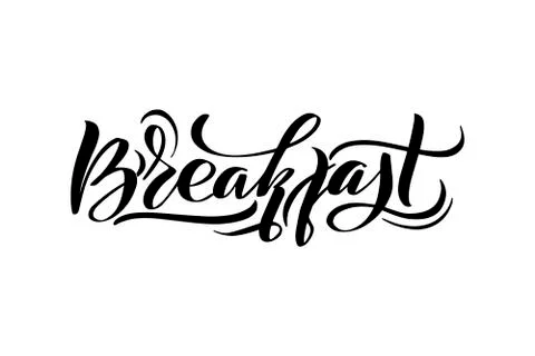 Vector calligraphy illustration isolated on white background Stock Illustration