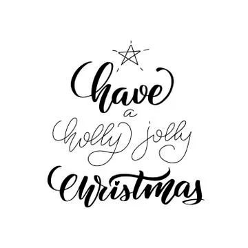 Vector calligraphy illustration isolated on white background Stock Illustration