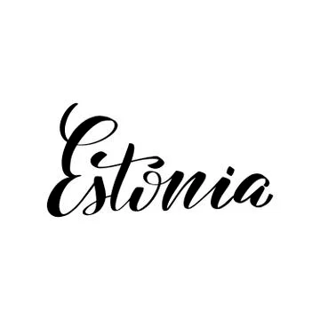 Vector calligraphy illustration isolated on white background Stock Illustration