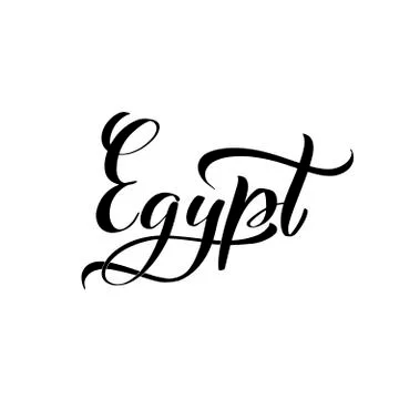 Vector calligraphy illustration isolated on white background Stock Illustration