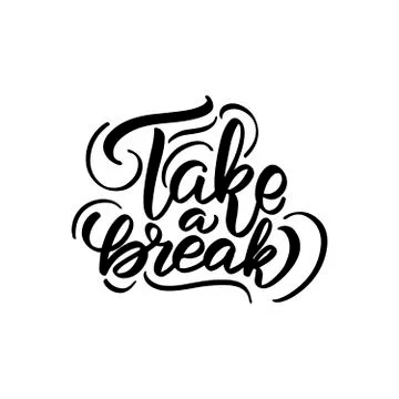 Vector calligraphy illustration isolated on white background Stock Illustration