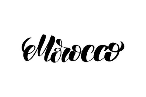 Vector calligraphy illustration isolated on white background Stock Illustration