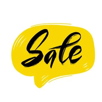 Vector calligraphy illustration isolated on white background. Stock Illustration