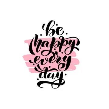 Vector calligraphy illustration isolated on white background. Stock Illustration