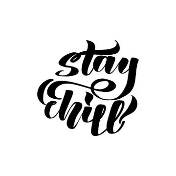 Vector calligraphy illustration isolated on white background. Stock Illustration