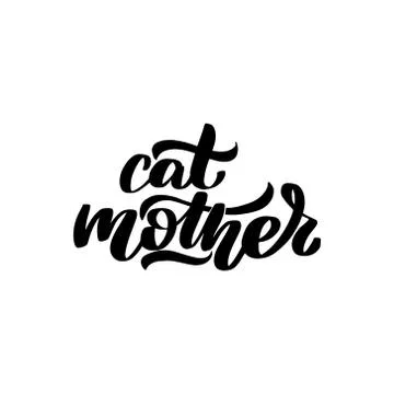 Vector calligraphy illustration isolated on white background. Stock Illustration