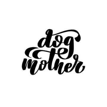 Vector calligraphy illustration isolated on white background. Stock Illustration