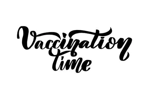 Vector calligraphy illustration isolated on white background. Stock Illustration