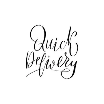 Vector calligraphy illustration isolated on white background. Stock Illustration