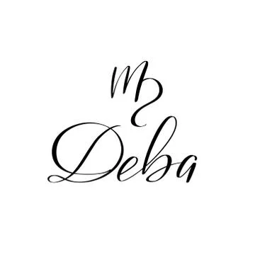 Vector calligraphy illustration isolated on white background. Stock Illustration