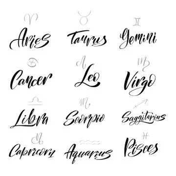 Vector calligraphy illustration isolated on white background. Stock Illustration