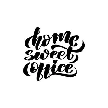 Vector calligraphy illustration isolated on white background. Stock Illustration