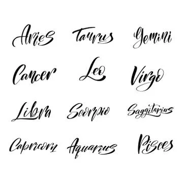 Vector calligraphy illustration isolated on white background. Stock Illustration