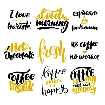 Vector calligraphy illustration isolated on white background. Stock Illustration
