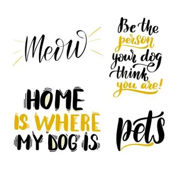 Vector calligraphy illustration isolated on white background. Stock Illustration