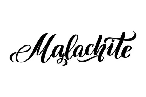 Vector calligraphy illustration isolated on white background. Stock Illustration