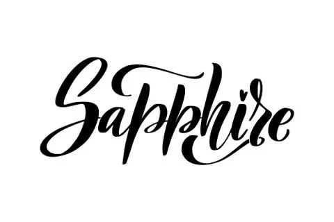 Vector calligraphy illustration isolated on white background. Stock Illustration