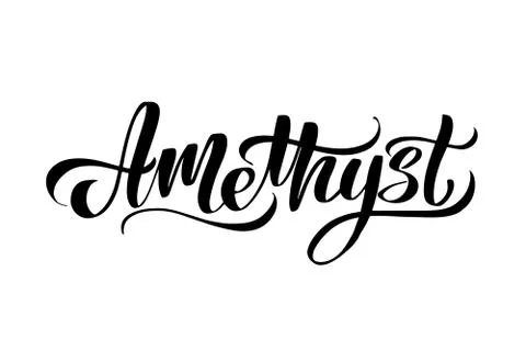 Vector calligraphy illustration isolated on white background. Stock Illustration
