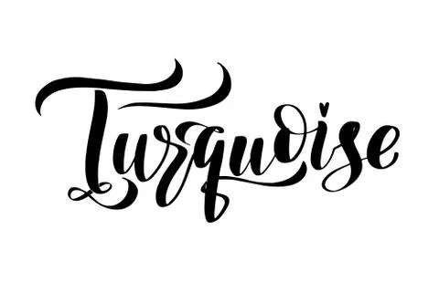 Vector calligraphy illustration isolated on white background. Stock Illustration