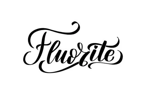 Vector calligraphy illustration isolated on white background. Stock Illustration