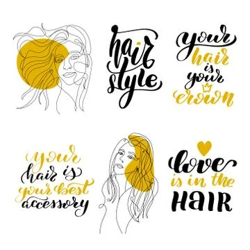 Vector calligraphy illustration isolated on white background. Stock Illustration