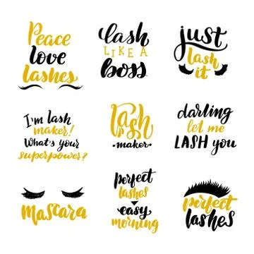 Vector calligraphy illustration isolated on white background. Stock Illustration