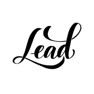 Vector calligraphy illustration isolated on white background. Stock Illustration