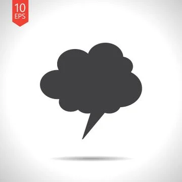 Vector callout icon. Eps10 Stock Illustration