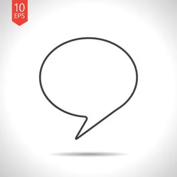 Vector callout icon Stock Illustration