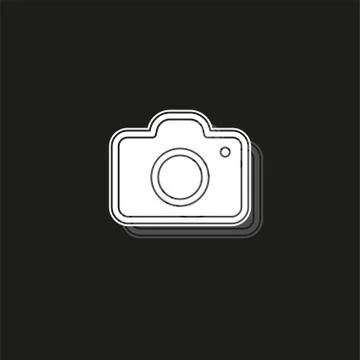 Vector Camera icon - digital photography symbol - image illustration Stock Illustration