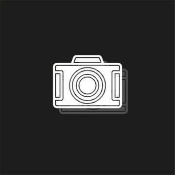 Vector Camera icon - digital photography symbol - image illustration Stock Illustration