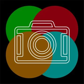 Vector Camera icon - digital photography symbol Stock Illustration