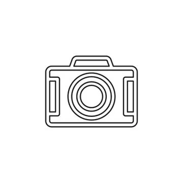 Vector Camera icon - digital photography symbol Illustrazione stock
