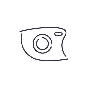 Vector camera icon. Doodle hand drawn sign in sketch childish style. Original 스톡 일러스트