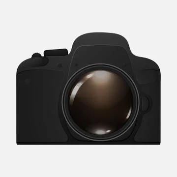 Vector Camera icon Flat illustration Stock Illustration