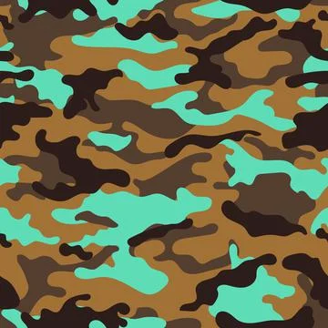 Vector camouflage pattern for army. military pattern for textile design Stock Illustration