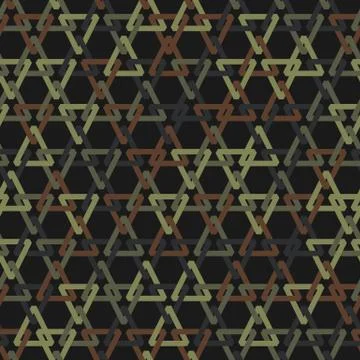 Vector camouflage seamless mesh pattern. Khaki camo design 库存插图