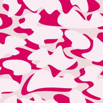 Vector camouflage seamless pattern background in summer trend bright purple Illustrazione stock