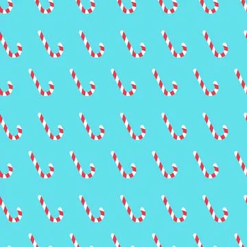 Vector candies seamless geometric pattern. Repeatable christmas background - Stockillustratie