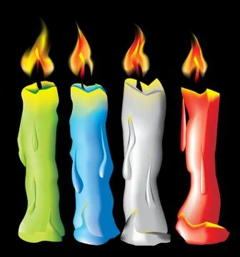 Vector candle Stock Illustration