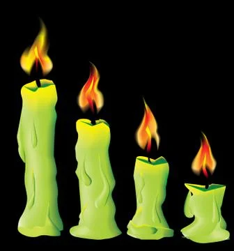 Vector candle Stock Illustration
