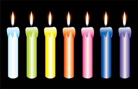 Vector candles Stock Illustration